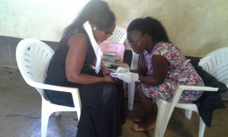 HIV Testing at the International Youth Day Event