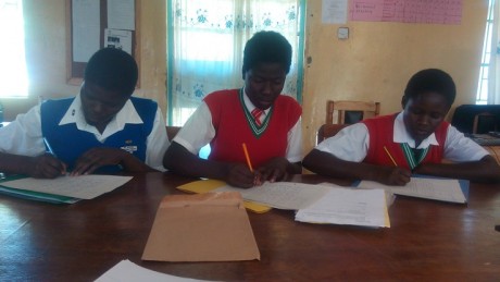 A student writes a letter to her sponsor