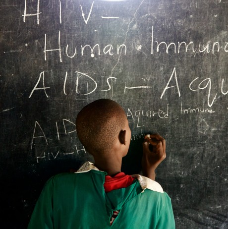 Picture 3. Learning about HIV and AIDS in Kenya
