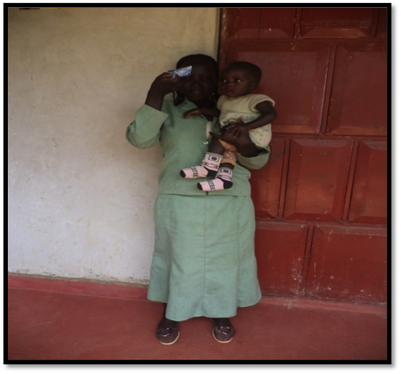 Florence and her daughter Karen during a check up at Lurare Dispensary
